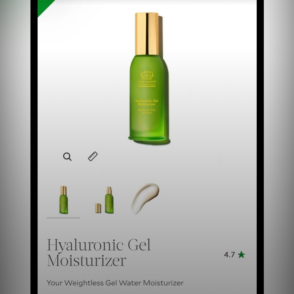 Tata Harper Hyaluronic Gel Moisturizer. Almost full - only used twice.